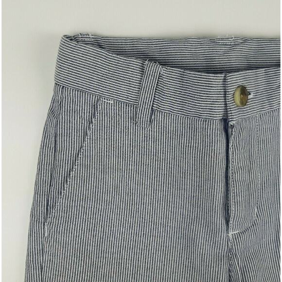 Janie & Jack Light Blue Pinstripe Pants - Picture 3 of 6